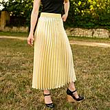 Sukne - Zlatá plisovaná sukně - 16543090_