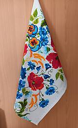 Úžitkový textil - Veľká utierka kvety - 16544488_