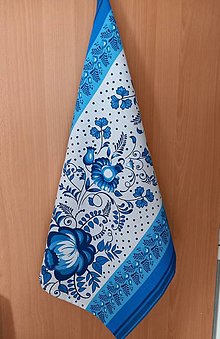 Úžitkový textil - Veľká utierka modra - 16544441_