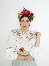 Čiapky, čelenky, klobúky - Frida kvetinový set "letná záhrada" - 16545318_