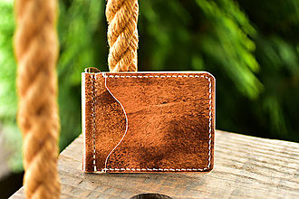 Peňaženky - Kožená peňaženka - dolárovka "easy"  (Pestrofarebná) - 16544560_