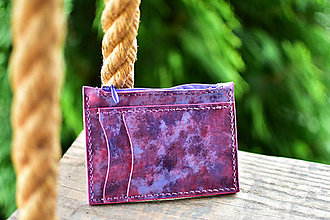 Peňaženky - mini peňaženka do vrecka  (Fialová) - 16544597_