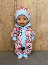 Hračky - Overal s čiapočkou pre bábiku BABY BORN - 36 cm, jednorožec - 16543170_