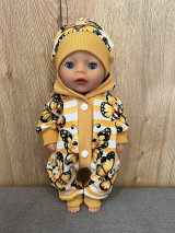 Hračky - Overal s čiapočkou pre bábiku BABY BORN - 36 cm, motýl - 16543171_