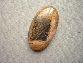 Minerály - Kabošon - jaspis žlutý 33 mm, č.12f - 16544044_