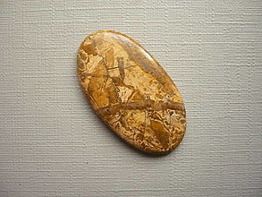 Minerály - Kabošon - jaspis žlutý 30 mm, č.17f - 16544062_