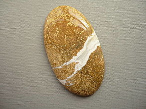 Minerály - Kabošon - jaspis žlutý 48 mm, č.21f - 16544064_