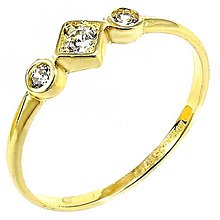 Prstene - zlaty prsten Glare 50 - 16543698_