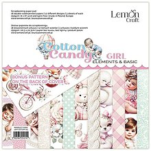 Papier - Scrapbook papier Lemoncraft Cotton Candy Girl 8x8 - 16547943_