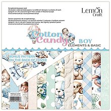 Papier - Scrapbook papier Lemoncraft Cotton Candy Boy 8x8 - 16547955_