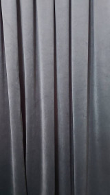 Úžitkový textil - Závesy velvet tmavošedý - 16545398_