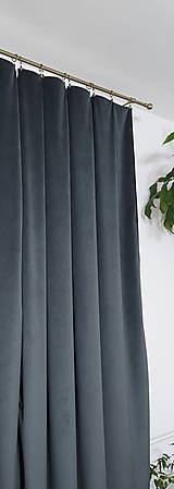 Úžitkový textil - Závesy velvet tmavošedý - 16545400_