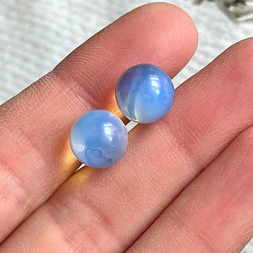 Opalite Stud Earrings / Napichovacie náušnice s opalitmi E033