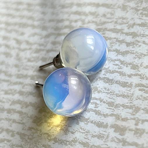 Opalite Stud Earrings / Napichovacie náušnice s opalitmi E033