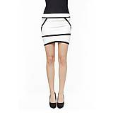 Sukne - Bielo - čierna geometrická sukňa - 16546379_