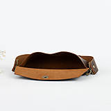 Kabelky - Kožená kabelka a ľadvinka Lilly (crazy brown) - 16546246_