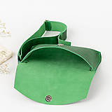 Kabelky - Kožená kabelka a ľadvinka Lilly (crazy green) - 16546264_