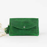 Kabelky - Kožená kabelka a ľadvinka Lilly (crazy green) - 16546267_