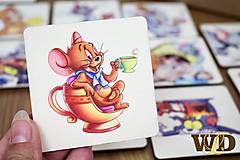 Hračky - Drevené pexeso Tom a Jerry - 16546236_
