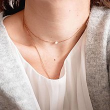 Náhrdelníky - Náhrdelník perla v retiazke z chirurgickej ocele - 16546831_