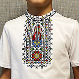Detské oblečenie - Chlapčenské tričko folk kratký rukáv - 16548159_