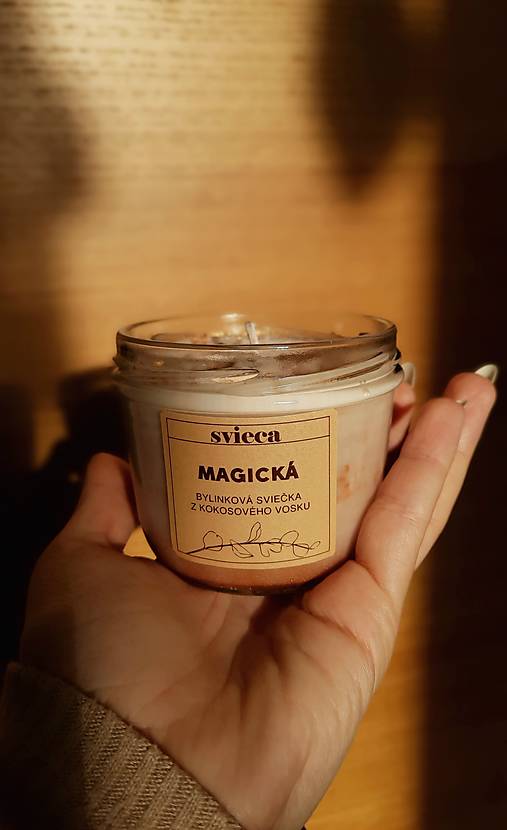 Sviečka z kokosového vosku- magická