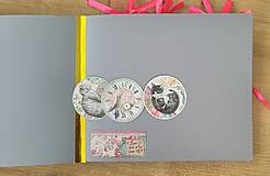 Papiernictvo - Scrapbook fotoalbum mačky - 16545897_