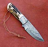 Príbory, varešky, pomôcky - Damask midi - lovecký nôž - 16547798_