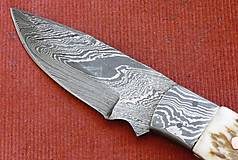 Príbory, varešky, pomôcky - Damask midi - lovecký nôž - 16547800_