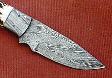Príbory, varešky, pomôcky - Damask midi - lovecký nôž - 16547803_