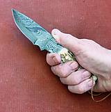 Príbory, varešky, pomôcky - Damask midi - lovecký nôž - 16547804_