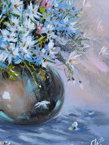 Obrazy - Obraz "Lúčne kvety v džbáne", 37x44 cm - 16546809_