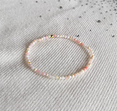 Náramky - Náramok*ružový opál*riečne perly*Ag - 16545559_