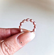 Prstene - Prsteň*riečné perly*lila*Ag - 16545989_
