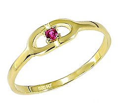 Prstene - Zlatý prsteň Glare 856 - 16546615_