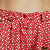 Nohavice - Sukňové nohavice mini ružové s bodkami - 16545770_