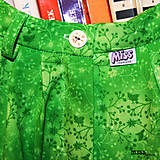 Nohavice - Sukňové nohavice mini zelené - 16547621_
