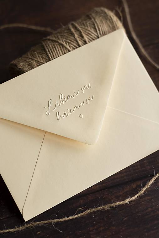 Papiernictvo - Obálka C6 "Ľúbime sa, berieme sa 2 " - maslová - 16550065_
