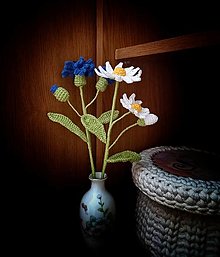Dekorácie - Háčkované kvety - 16548335_