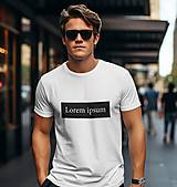 Pánske oblečenie - Pánske tričko - Lorem Ipsum - 16549622_