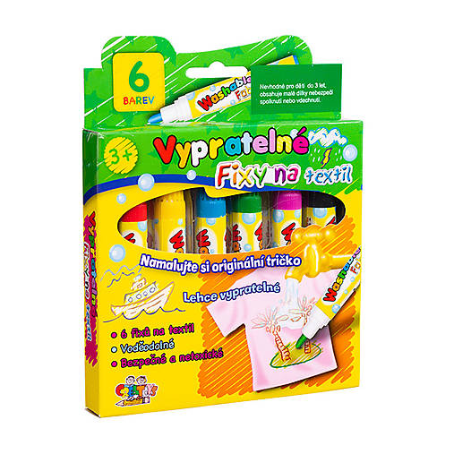 Nástroje - VYPRATEĽNÉ FIXKY NA TEXTIL 6 KS - 16550590_