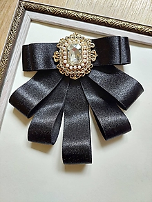 Brošne - Elegantná čierna - 16551341_