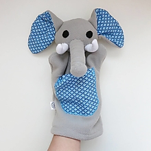 Hračky - Maňuška slon - Sloník od Modrej zátoky - 16551852_