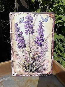 Dekorácie - Tabulka Lavendel - 16550952_