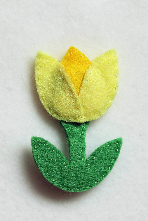 Magnetky - magnetka tulipán - 16550716_