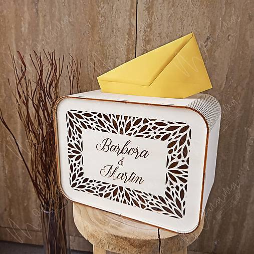 Úložné priestory & Organizácia - Svadobná obálka "pokladnička" na listy  - 16552731_