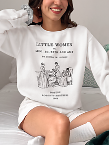 Mikiny - Literárna mikina Malé Ženy - v angličtine - 16550247_