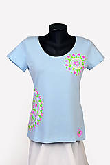 Topy, tričká, tielka - JoanesS ručně malované triko s krátkým rukávem - 16550441_