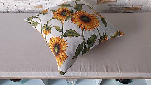 Úžitkový textil - Sedák do vstavanej skrine/ režné plátno (157×45/5cm+viazanie) - 16555562_