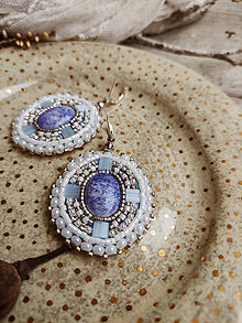 Náušnice - Madaba  earrings n.4 - vyšívané náušnice - 16552834_